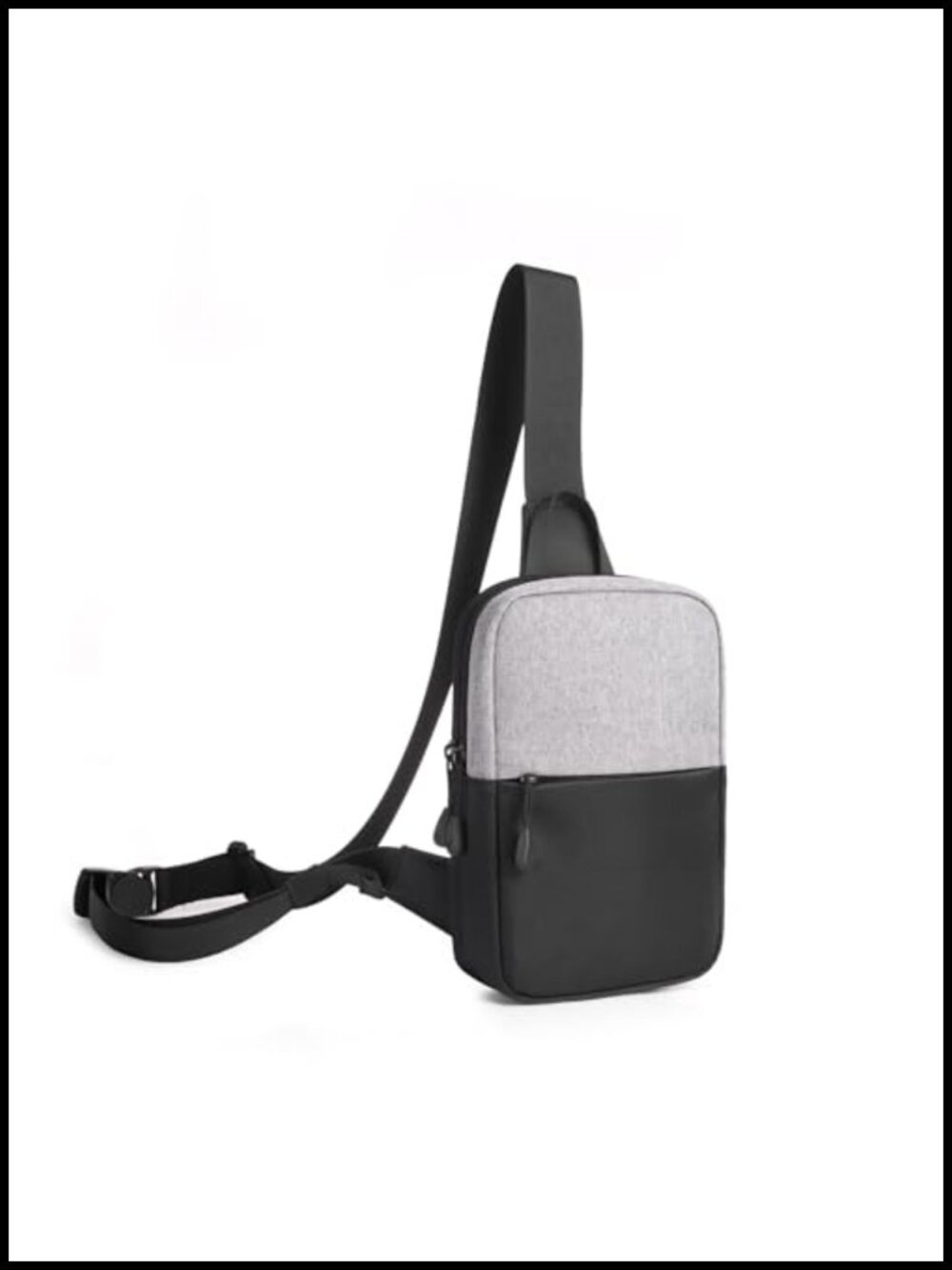 Mini Crossbody Sling Bag Dual Pocket Fanny Pack Running Phone Holder